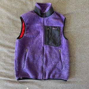 Patagonia Classic Retro-X Purple Fleece Vest, size S